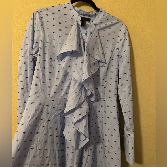 BCBGMAXAZRIA Chelsea Ruffle shirt dress - Picture 3 of 4